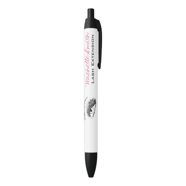 Minimalist Black and White Lash Extension Makeup Ink Pen (Bottom (Vertical))