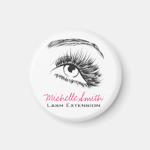 Minimalist Black and White Lash Extension Makeup Magnet
