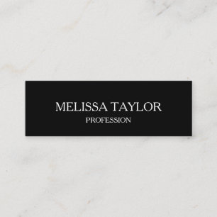 Minimalist black and white modern business card