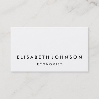 Minimalist black and white modern business card