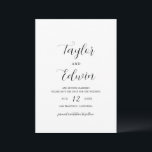 Minimalist Black and White Modern Wedding Save The Date<br><div class="desc">Minimalist and modern design.</div>