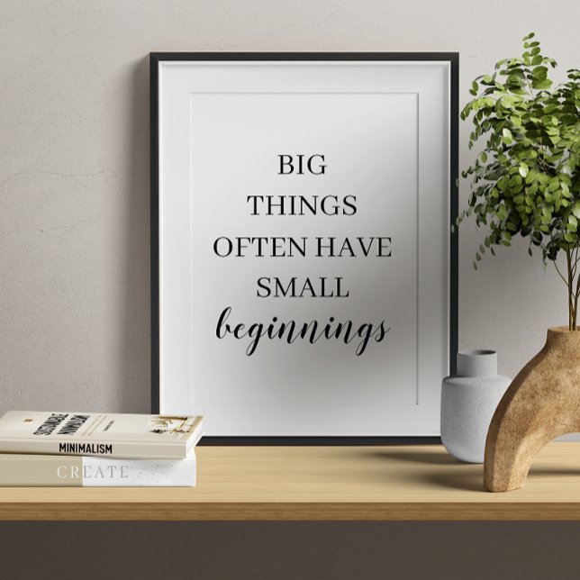 Minimalist Black and White Motivational Poster (Creator Uploaded)