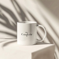 Minimalist Black and White Mrs Newlywed Bride