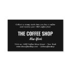 Minimalist black and white simple cool coffee shop