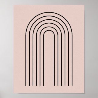 Minimalist Black Arch Design Poster