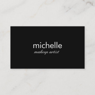 Minimalist Black Business Card