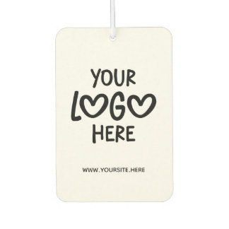 Minimalist Black Business Logo Site Photo Car Air Freshener