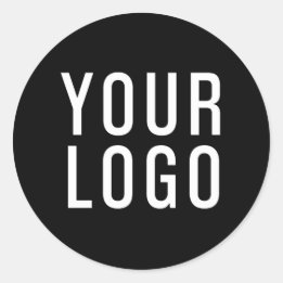 Minimalist Black Business Logo Sticker