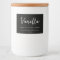 Minimalist Black Candle Label