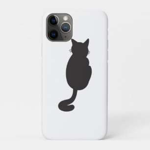 Minimalist Black Cat Silhouette iPhone 11 Pro Case