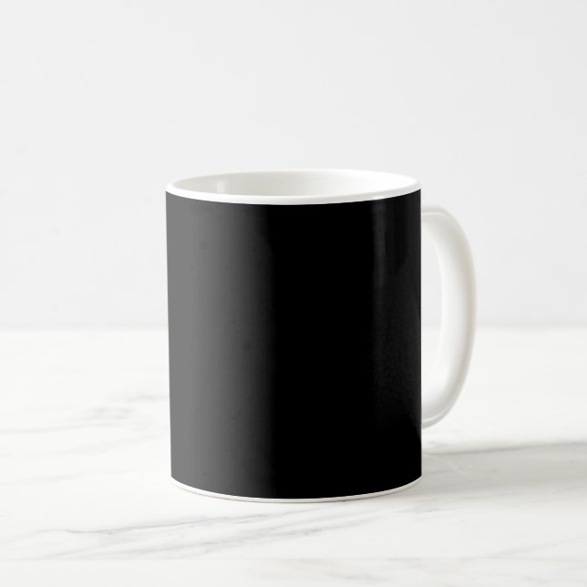 Minimalist Black Cat Silhouette  Coffee Mug (Front Right)