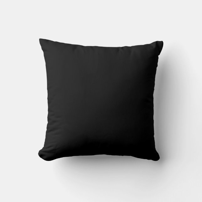 Minimalist Black Cat Silhouette  Cushion (Front)