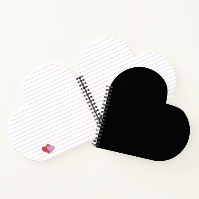Minimalist Black Cat Silhouette  Notebook (Inside)