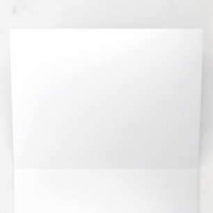 Minimalist Black Cat Silhouette Tri-Fold Invitation