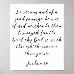 Minimalist Black Christian Quote Poster