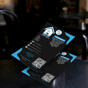 Minimalist Black Cleaning Services Professional Flyer