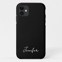 Minimalist Black Custom Name Signature Script 