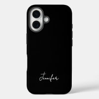 Minimalist Black Custom Name Signature Script