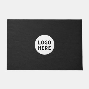 Minimalist Black Doormat - Add Logo