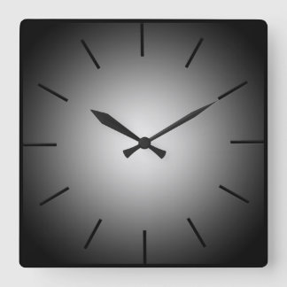 Minimalist Black Gradient Wall Clock