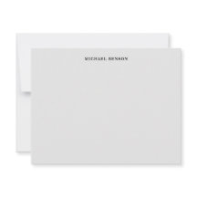 Minimalist Black Grey Grid Monogram Professional
