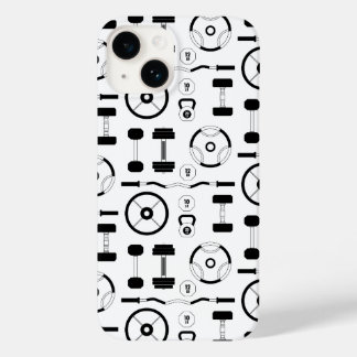Minimalist Black Gym Equipment Case-Mate iPhone 14 Case