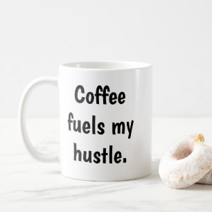Minimalist Black Ink Coffee Typography Graphic Mug