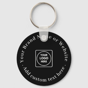 Minimalist Black Keychain Custom Corporate