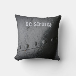 Minimalist black metal  cushion