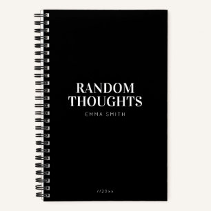 Minimalist Black Notebook