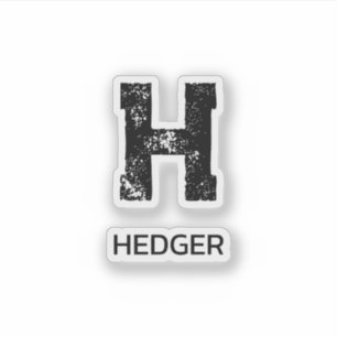 MINIMALIST BLACK ONE LETTER MONOGRAM NAME CLEAR