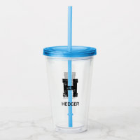 MINIMALIST BLACK ONE LETTER MONOGRAM NAME CLEAR