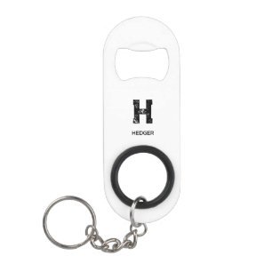 MINIMALIST BLACK ONE LETTER MONOGRAM NAME WHITE