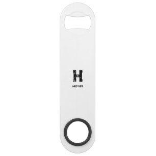 MINIMALIST BLACK ONE LETTER MONOGRAM NAME WHITE