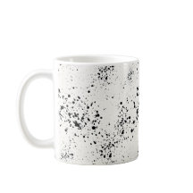 Minimalist Black Paint Splatter Coffee Mug