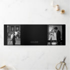 Minimalist black Photo QR Code RSVP wedding