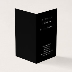 Minimalist Black Professional Modern Business Card