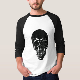 Minimalist Black Skull - Edgy Urban Streetwear T-Shirt