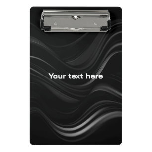 Minimalist Black & White Abstract   Add Your Text Mini Clipboard