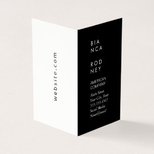 Minimalist (Black / White) Business Card