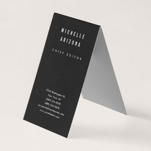 Minimalist Black & White Professional Modern Business Card