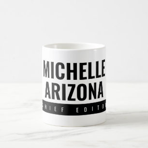 Minimalist Black & White Professional Modern Coffee Mug