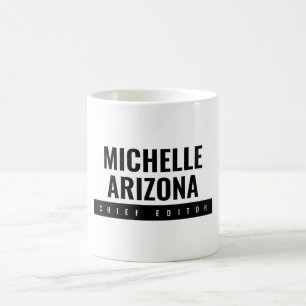 Minimalist Black & White Professional Modern Coffee Mug