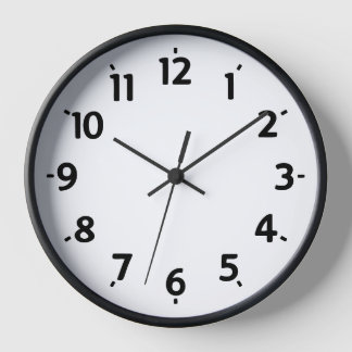 🕰️ Minimalist Black & White Wall Clock – Elegant