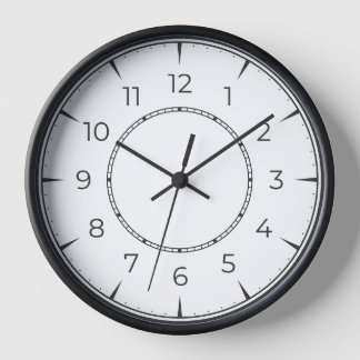 Minimalist Black & White Wall Clock ⏳ Modern