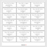 Minimalist Black White Wedding Guest Address Label<br><div class="desc">This minimalist black white wedding guest address label is perfect for a rustic wedding. The design features a beautiful calligraphy front in a white background to embellish your event.</div>