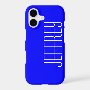 Minimalist Blue and White, Name Jumbo Letters