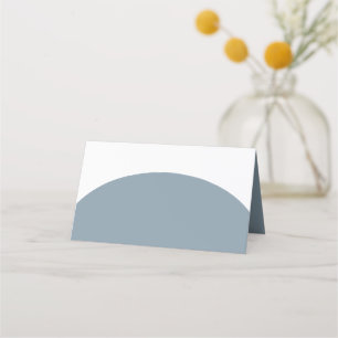 Minimalist Blue baptism place cards