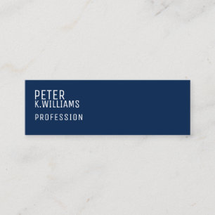 Minimalist Blue Business Card