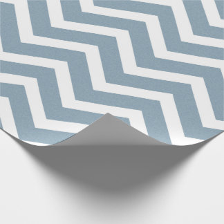 Minimalist Blue Chevron Wrapping Paper